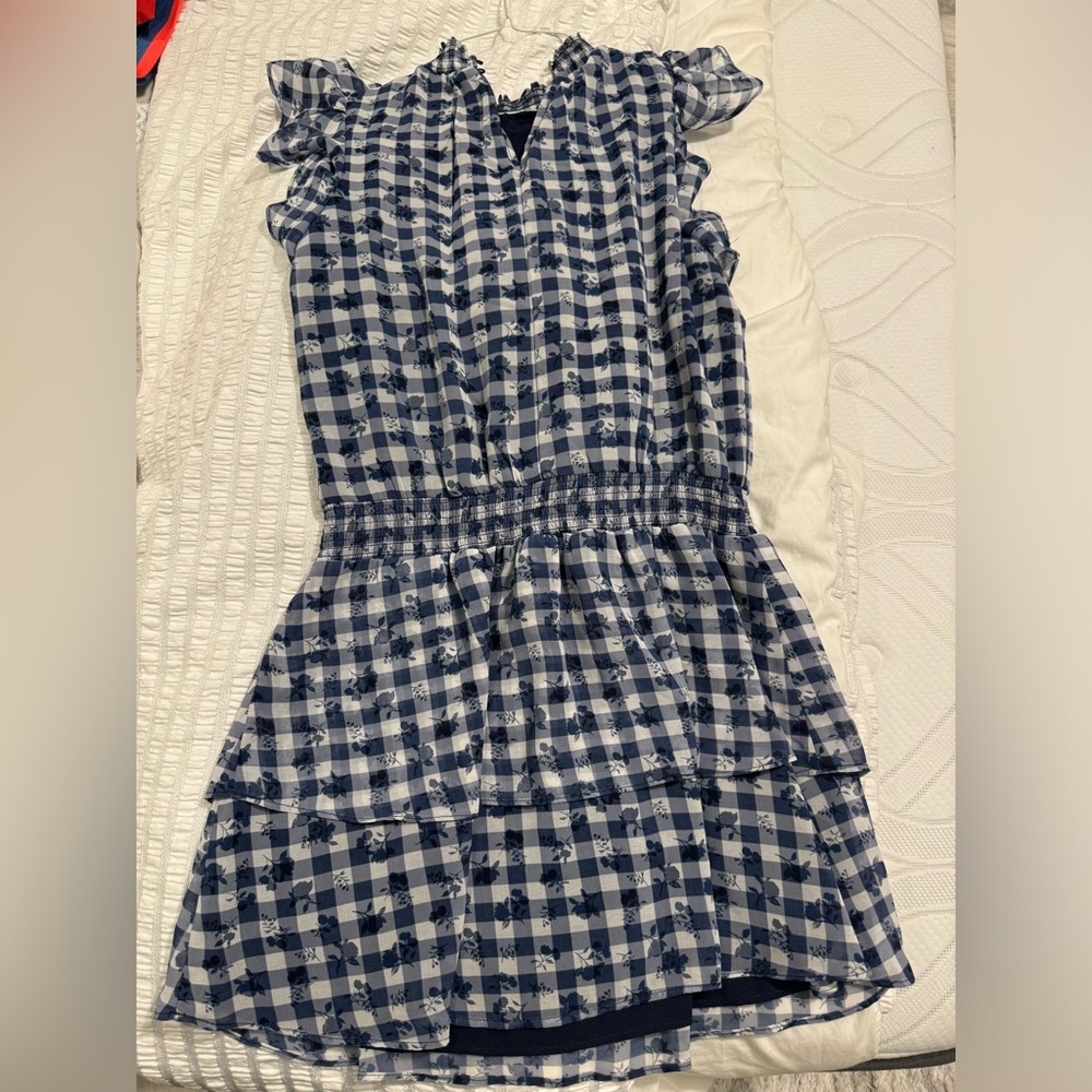 1. State mock neck flutter mini dress - Picture 3 of 4
